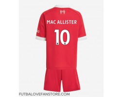 Liverpool Alexis Mac Allister #10 Domáci Detský futbalový dres 2025-26 Krátky Rukáv (+ trenírky)